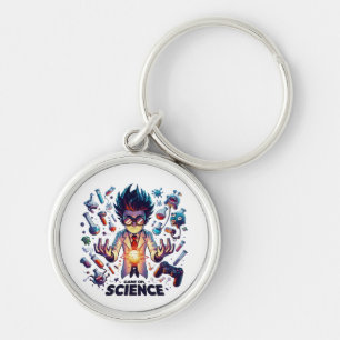 Chemical Concoction Game On, Science Theme Key Ring