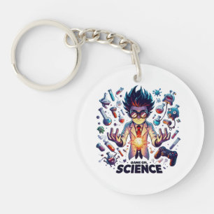 Chemical Concoction Game On, Science Theme Key Ring