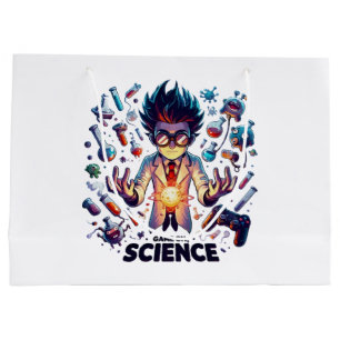 Chemical Concoction Game On, Science Theme Large Gift Bag