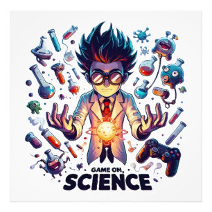 Chemical Concoction Game On, Science Theme Photo Print