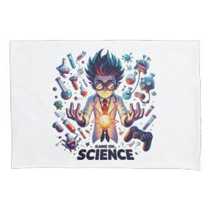 Chemical Concoction Game On, Science Theme Pillowcase