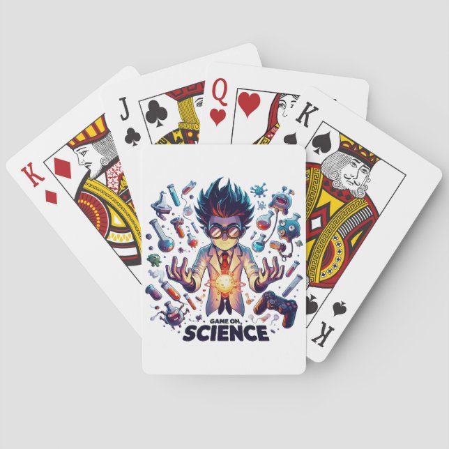 Chemical Concoction Game On, Science Theme Playing Cards (Back)
