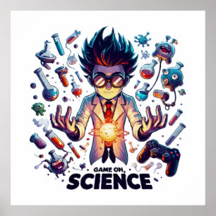 Chemical Concoction Game On, Science Theme Poster