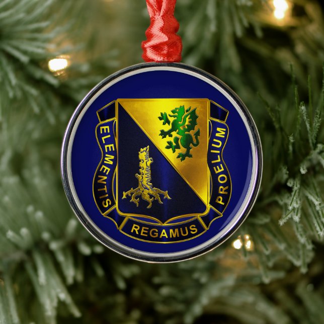 Chemical Corps  Metal Ornament (Tree)