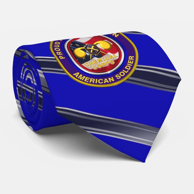 Chemical Corps Veteran  Tie (Rolled)