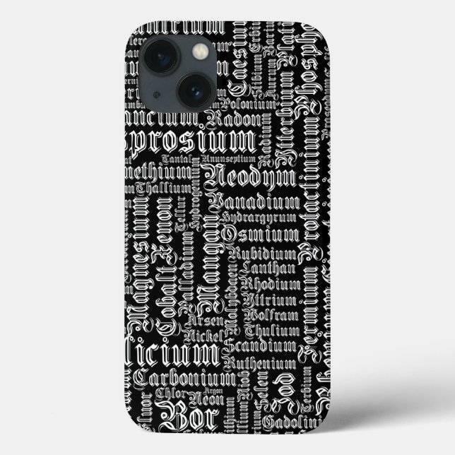 Chemical Elements Case-Mate iPhone Case (Back)