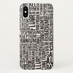 Chemical Elements... iPhone X Case