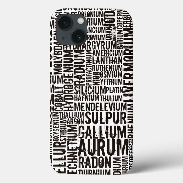 Chemical Elements Case-Mate iPhone Case (Back)