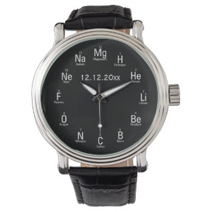 Chemical Elements Fun Nerdy (with date) Watch