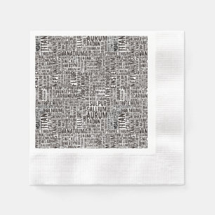 Chemical Elements Napkin