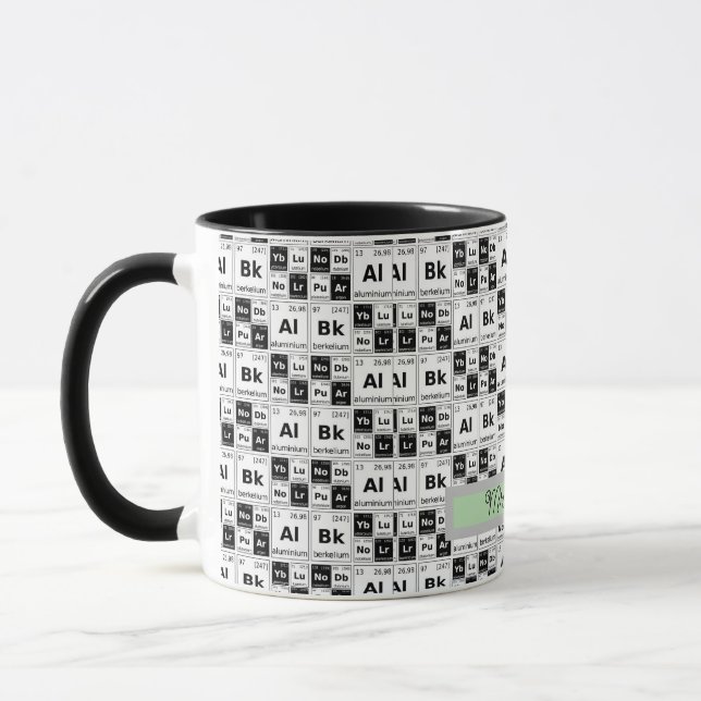 Chemical Elements table pattern Mug (Left)
