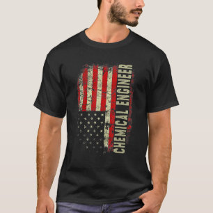 Chemical Engineer 4th Of July US Flag Patriotic En T-Shirt