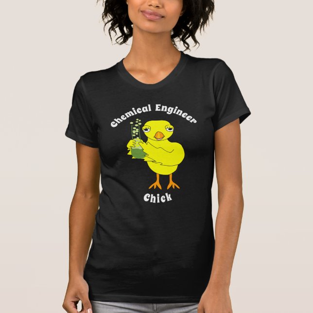 Chemical Engineer Chick T-Shirt (Front)