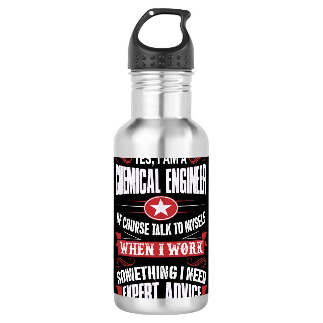 Chemical Engineer CHRISTMAS GIFT 710 Ml Water Bottle (Front)
