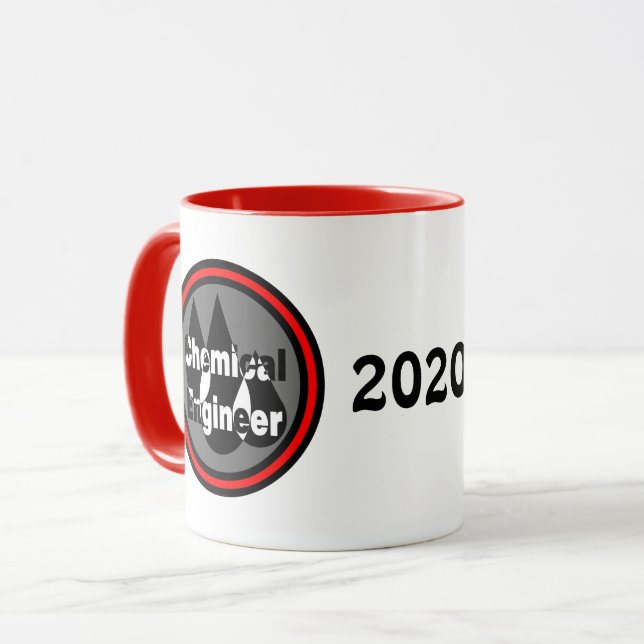Chemical Engineer Drops Circle Mug (Front Left)