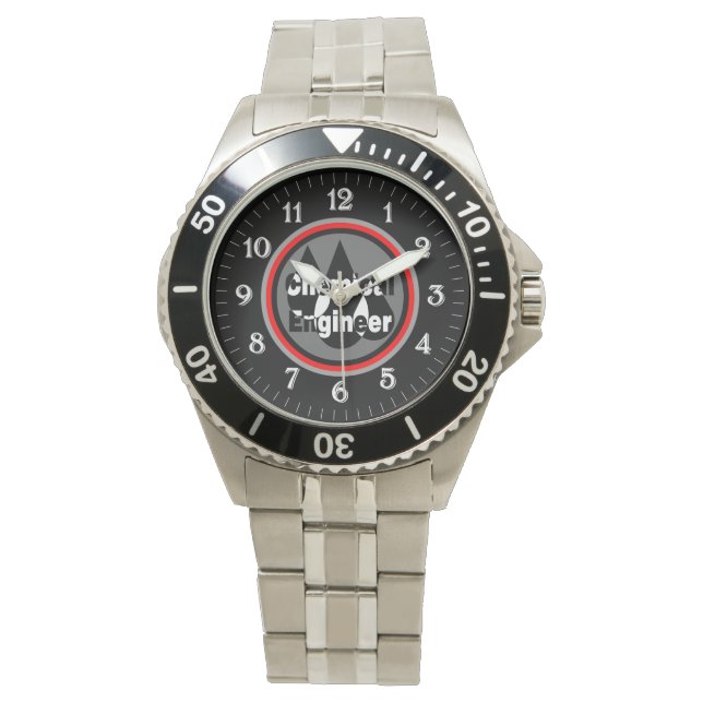 Chemical Engineer Drops Circle Watch (Front)