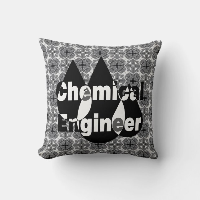 Chemical Engineer Drops Cushion (Front)