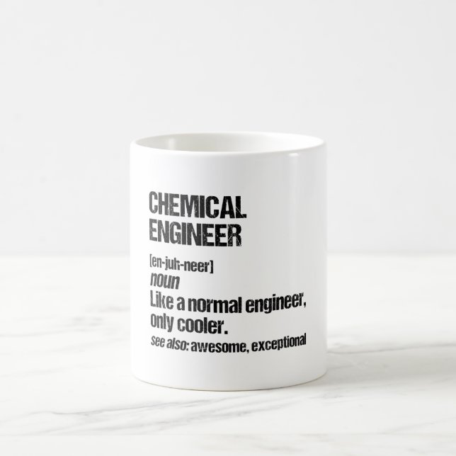 Chemical Engineer Funny Engineering Graduation Coffee Mug (Center)