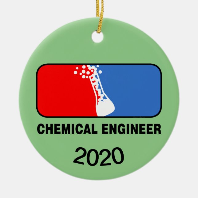 Chemical Engineer League Ceramic Ornament (Front)