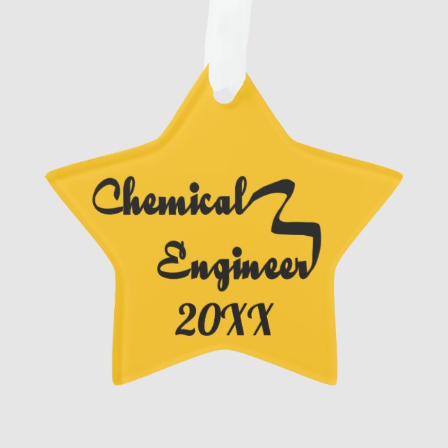 Chemical Engineer Ribbon Ornament (Back)