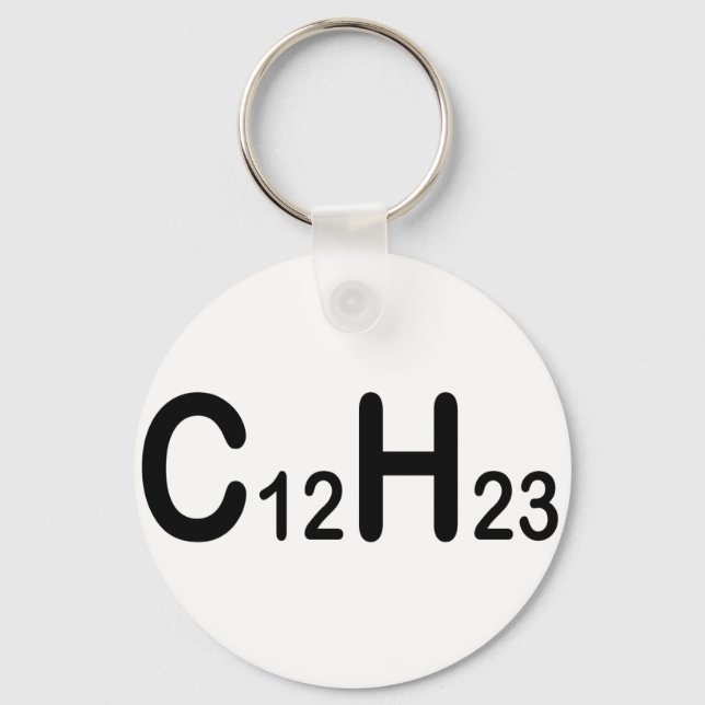 Chemical Formula Of Diesel Fuel Key Ring (Front)