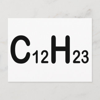 Chemical Formula Of Diesel Fuel Postcard