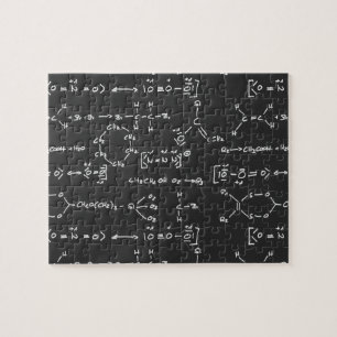 Chemical formula writing jigsaw puzzle