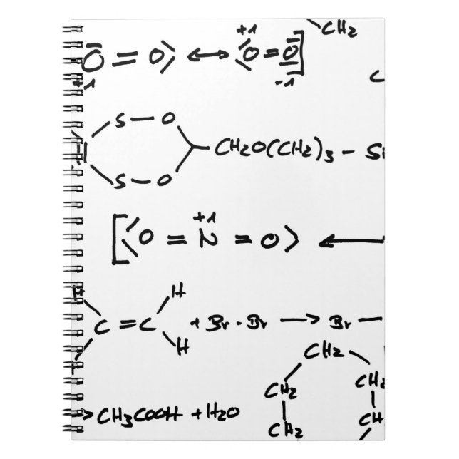Chemical formula writing notebook (Front)