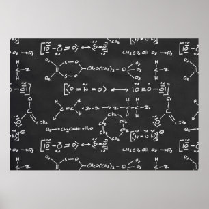 Chemical formula writing poster