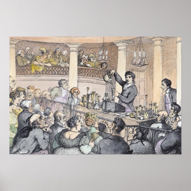Chemical Lectures, c.1809 Poster (Front)