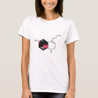 Chemical molecule with outer space view