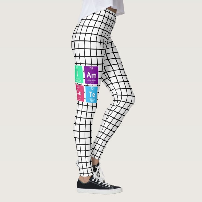 Chemical periodic table of elements: IAm CuTe Leggings (Right)