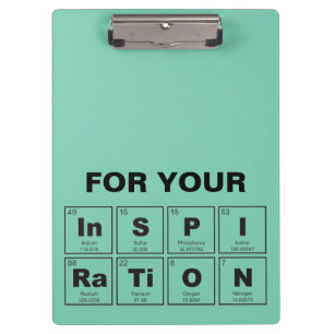 Chemical periodic table of elements: InSPIRaTiON Clipboard