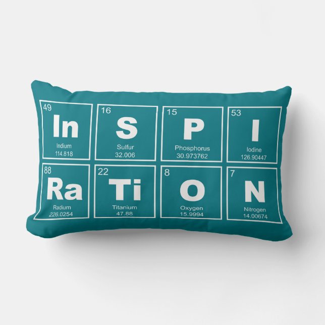 Chemical periodic table of elements: InSPIRaTiON Lumbar Cushion (Front)