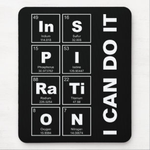 Chemical periodic table of elements: InSPIRaTiON Mouse Pad