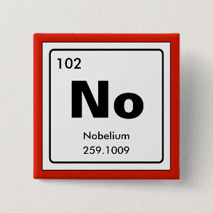 Chemical periodic table of elements: No 15 Cm Square Badge