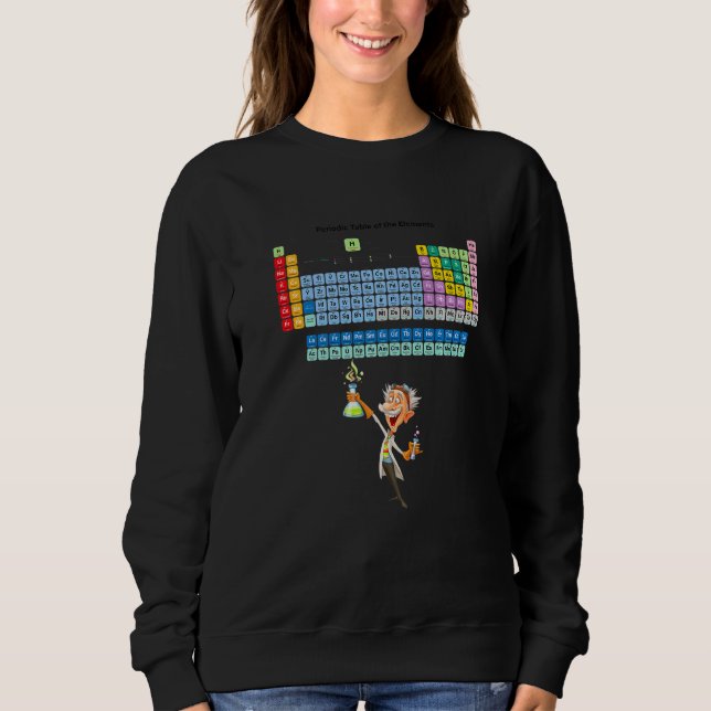 Chemical Periodic Table Of Elements Novelty Graphi Sweatshirt (Front)