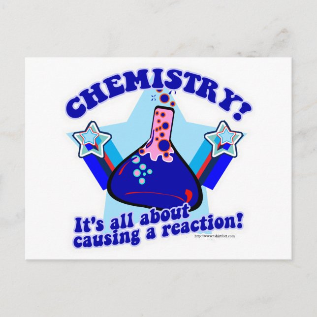 Chemical Reaction Postcard (Front)