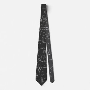 Chemical scribbles neck tie