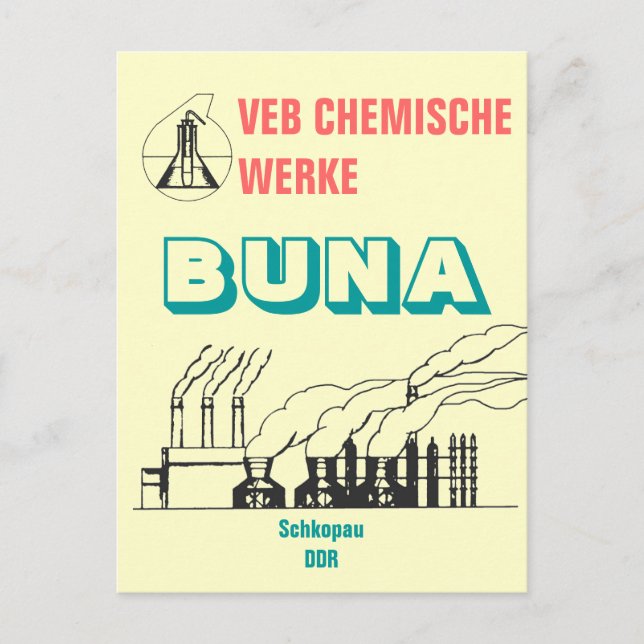 Chemiewerbedesign DDR Postcard (Front)
