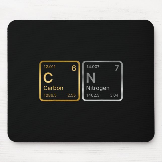 Chemist Biochemist Funny Lab Technician 67 Carbon  Mouse Pad (Front)
