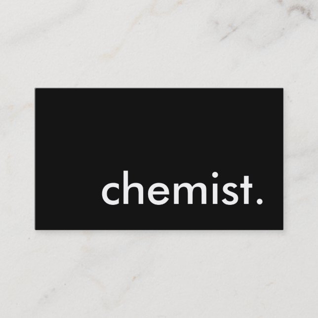 chemist. business card (Front)