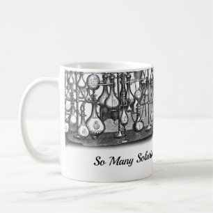 Chemist Chemistry So Many Solutions Vintage Beaker Coffee Mug