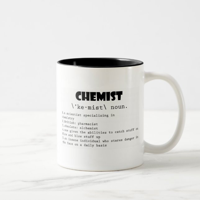 Chemist Definition Two-Tone Coffee Mug (Right)