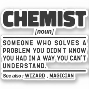Chemist Noun Science Lover Lab Technician Funny