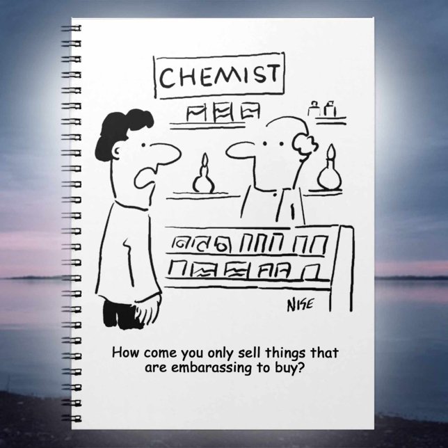 Chemist only sells embarrassing products notebook (Creator Uploaded)