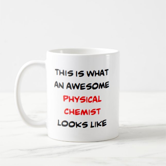 chemist physical, awesome coffee mug (Left)