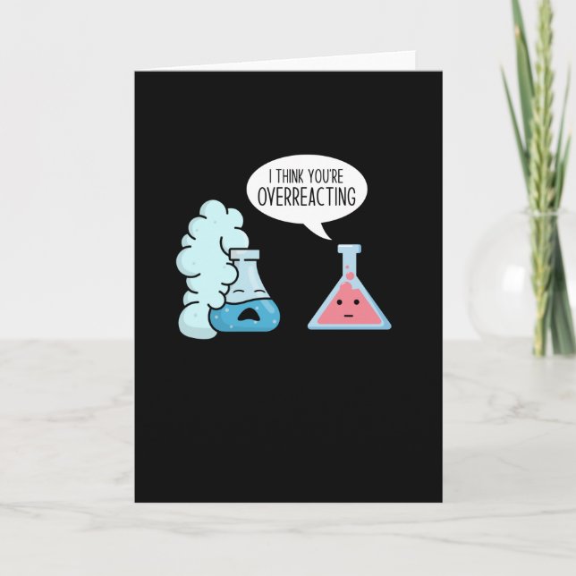 Chemist Reaction Chemistry Laboratory Card (Front)