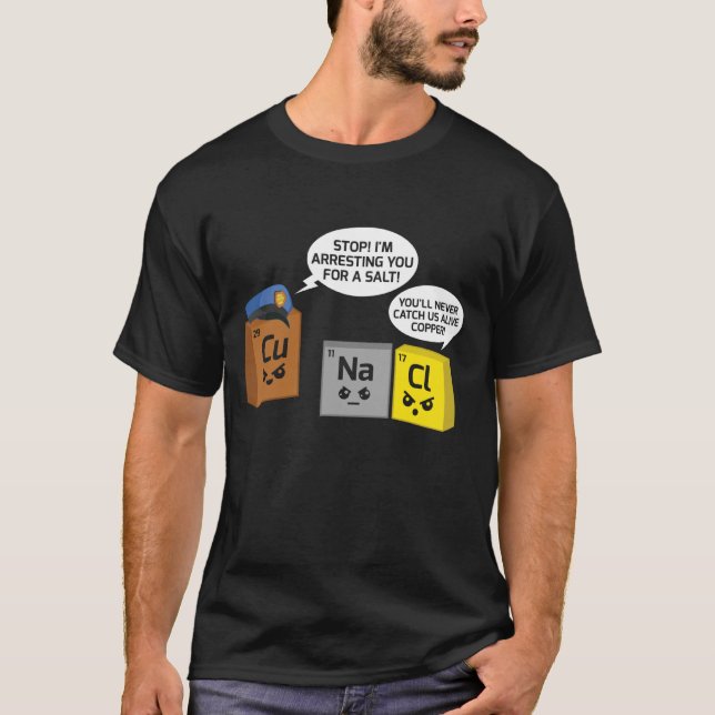 Chemist Science Teacher Chemistry Student Period T T-Shirt (Front)