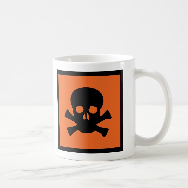 chemist skull sign coffee mug (Right)